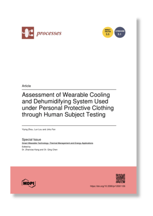 Assessment of Wearable Cooling and Dehumidifying System Used under Personal Protective Clothing through Human Subject Testing